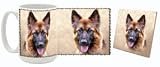 German Shepherd Mug and Coaster Combo (Style 2)