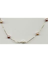 14k Yellow gold 6-6.5 MM Freshwater Cultured Pearl Strand, 18"