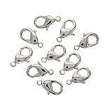Beautiful Silver Plated Curved Lobster Clasps 10mm (10)
