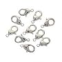 Beautiful Silver Plated Curved Lobster Clasps 10mm (10)