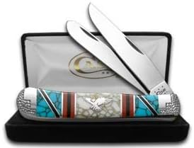 CASE XX DAVID YELLOWHORSE Eagle Trapper 1/4 Exotic Custom Pocket Knife