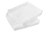 Honey-Can-Do SFT-01245 Storage Bag with Zipper, 2-Pack, White