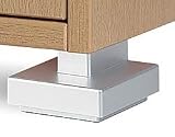 1-1/4 ABS Step Furniture Leg - Aluminum