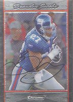 Brandon Jacobs, New York Giants, 2007 Bowman Chrome Autographed Card