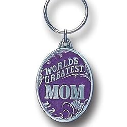 Worlds Greatest Mom Pewter Key Chain