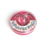 3Pcs Heart Shaped Cookie and Biscuit Cutters in a storage container - Valentines Day
