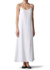 A-line Sleeveless Spaghetti Strap Linen  Dress
