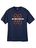 Mens Patrick Ewing 33 Throwback Navy Blue T Shirt Size Small
