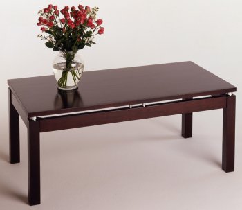 Linea Coffee Table with Chrome Accent Linea Coffee Table with Chrome Accent