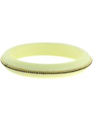 18kt Yellow Gold Diamond Pave Bakelite Bangle Jewelry