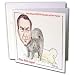 Londons Times Funny Panel Hollywood Cartoons - Chow Bela Lugosi - Greeting Cards-12 Greeting Cards with envelopes Image