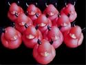 12 Mini Red Devil Rubber Duckie Ducky Duck Party Favors