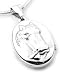 Sterling Silver Horse Head Cameo Photo Locket Pendant