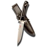 Shiva, Linen Micarta, Plain, Leather Sheath