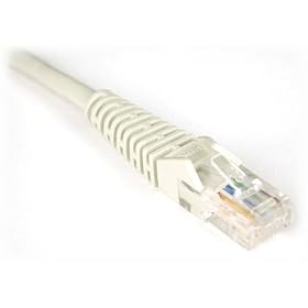Tripp Lite N001-200-GY Cat5e 350MHz Gray Snagless Molded Patch Cable RJ45M/M - 200ft