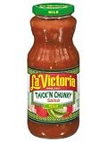 La Victoria Thick 'n Chunky Salsa Mild, 16 oz. by La Victoria