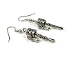 Tibetan Buddhist Prayer Wheel Dangle Earrings