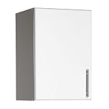 Elite Garage/Laundry Room Topper & Wall Cabinet with 1 Door In White Finish By Prepac Furniture