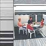 SunSetter Motorized SUPER PRO 10' Black Stripe Retractable Deck and Patio Awning