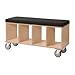 OFFI: Bench Box with Alcaza Wool Upholstery pad on Casters
