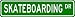 SKATEBOARDING Street Sign ~ Custom Street Sign - Aluminum