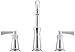 KOHLER K-11076-4-CP Archer Lavatory Faucet with 8-Inch Centers, Polished Chrome