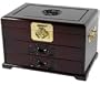 Unique Best Quality Mother's Day Gift Her 2011 - 12" Qing Jewelry Box Case w/ Shou & 2 Drawers - Honey