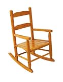 Wooden Children's 2-Slat Rocking ChairSelect Color: Honey - 18123
