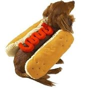 Dog Costume - Hot Diggity Dog Halloween Costume (Hot Dog w/Ketchup) - Medium