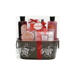 Aquaterra Bath Collection - Sugared Cranberry Mother's Day Gift Idea Christmas Gift Idea for Her, Birthday Gift Idea for Her