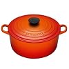 Le Creuset Cast Iron Round Casserole, Volcanic, 24 cm