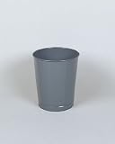 United 26 qt Steel Open Top Wastebasket Gray Waste Receptacle WB26GR