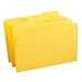Smead 1/3-Cut File Folders, Heavy Duty Reinforced Tab, Legal Size, Yellow, 100 Per Box (17934)