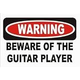 Buy BEWARE OF THE GUITAR PLAYER Long Sleeve T-Shirt (Various Colors Available) by T-ShirtFrenzy