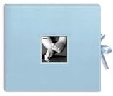 12 Inch x12 Inch Leatheretter D-Ring Album-Baby Blue