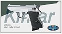 Blank Firing Replica Guns- Replica Walther PPK 8MM Nickel Starter Pistol