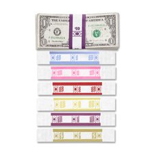 Amazon.com : Color-Coded Kraft Currency Straps, Dollar Bill, $100, Self ...