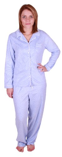 Aria Collection Women's Sueded Microfleece 2-Piece Pajama Set