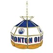 NHL Edmonton Oilers Stained Glass Tiffany Lamp - 16 inch diameter