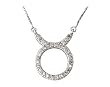 .30ctw Diamond Taurus Zodiac Pendant 14K White Gold (April 20 - May 20)