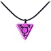 Handcrafted Pink Dichroic Transgender Necklace