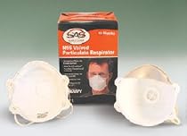 N95 VALVED PARTICULATE RESPRIRATOR 1 BOX OF 10 MASKS SAS Safety N95 Particulate Respirator Face Mask