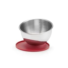 blinQ Prep Bowl w/ Lid Berry Red