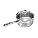Chantal Induction 21 Steel Sauce Pan with Glass Tempered Lid (1.5-Quart)