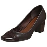 Etienne Aigner Ladies Odetta Cap Toe Pump - Brown by Etienne Aigner