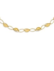14k Polished & Textured Oval Bead Bracelet, Best Quality Free Gift Box Satisfaction Guaranteed