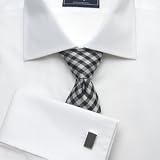Hawes and Curtis - Mens Plain White Poplin Tailored Fit Cotton Shirt - Non Iron