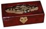 Jewelry box - lined with cork carving inset