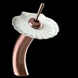 Faucets Antique Copper Brass, 12 inch Waterfall Faucet, Clam Shell Disk