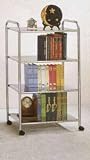 Four Tier Bookcase in Chrome